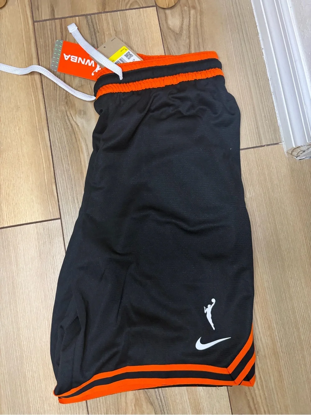 Nike Black Shorts with Orange Trim